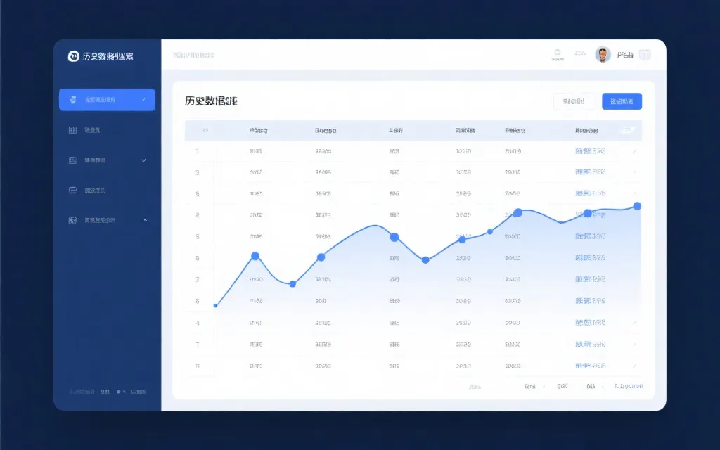 历史数据归档与检索界面示意
